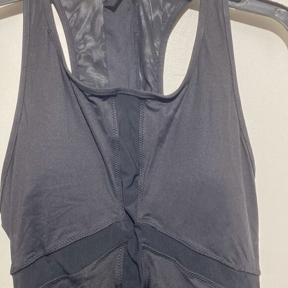 Bond-eye Wopmen's Black Sleeveless Racerback Mesh Padded Swimsuit Size Medium - Picture 3 of 10